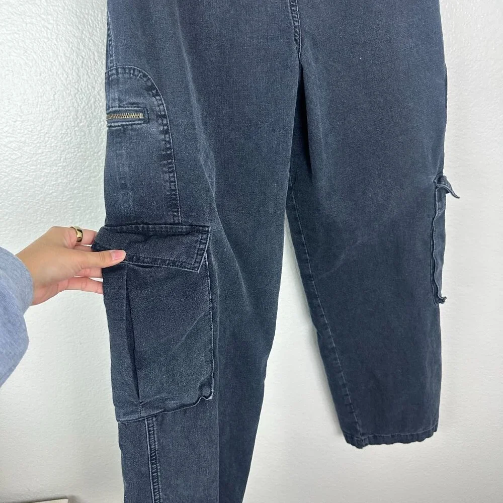 Madewell Low Slung Baggy Cargo Jeans 27 Winsom Wash Y2K Cool Grunge Alt Emo - Picture 11 of 13